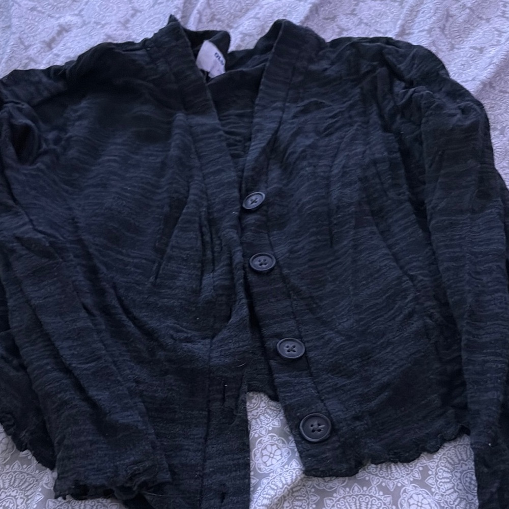 Old Navy Black Blazer Textured Suit Jacket